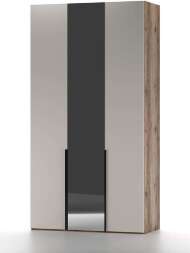 Харди шкаф трехдверный Дуб Делано Темный / Супермат Джелато Харди шкаф трехдверный Дуб Делано Темный / Супермат Джелато