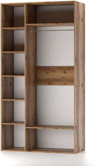 Харди шкаф трехдверный Дуб Делано Темный / Супермат Джелато