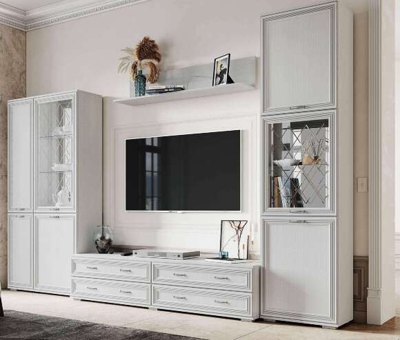 Полка навесная ЛН-2 Ливорно (Домани) Ясень Анкор светлый Полка навесная ЛН-2 Ливорно (Домани) Ясень Анкор светлый