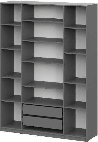 Шкаф распашной с наполнением ШК 5 (1600), Графит Шкаф распашной с наполнением ШК 5 (1600), Графит