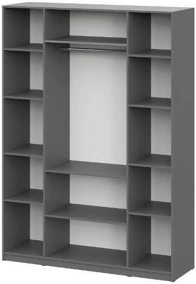 Шкаф распашной с наполнением ШК 5 (1600), Графит Шкаф распашной с наполнением ШК 5 (1600), Графит