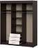 Шкаф-купе Фортуна (Интерьер Центр) 1700 Венге/Дуб белфорд