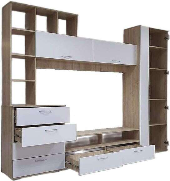 Грейс стенка ТВА Дуб Сонома / Белый Грейс стенка ТВА Дуб Сонома / Белый