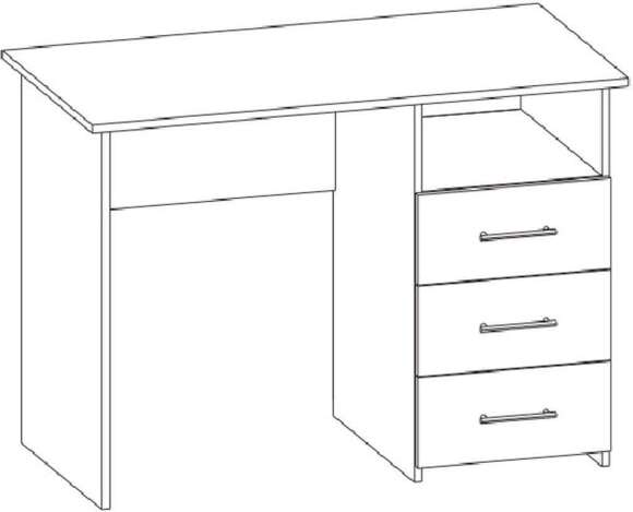 Интел-3 стол компьютерный Бодега светлый