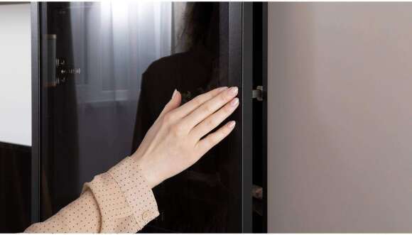 Сидней Шкаф-витрина 13.201 Антрацит 0164, Антрацит 0164, Веллюто Капучино Сидней Шкаф-витрина 13.201 Антрацит 0164, Антрацит 0164, Веллюто Капучино