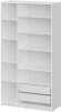 Шкаф распашной с наполнением (9 полок + 2 ящика) ШК 5 (1200), Белый