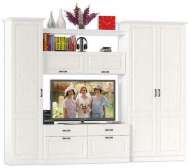 Стенка Ливерпуль 7 Белый/Ясень ваниль