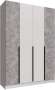 Распашной шкаф Мадрид 1,6, Белый, Ателье светлое Распашной шкаф Мадрид 1,6, Белый, Ателье светлое