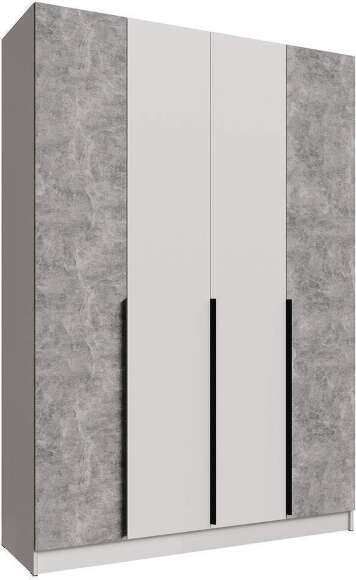 Распашной шкаф Мадрид 1,6, Белый, Ателье светлое Распашной шкаф Мадрид 1,6, Белый, Ателье светлое