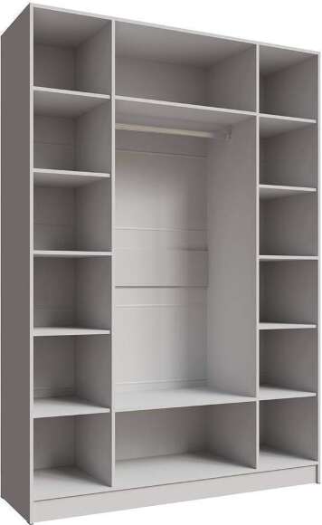Распашной шкаф Мадрид 1,6, Белый, Ателье светлое Распашной шкаф Мадрид 1,6, Белый, Ателье светлое