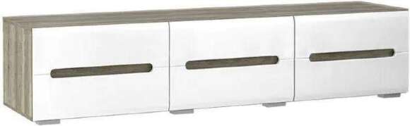 Тумба Наоми ТБ-17 дуб каньон / белый глянец