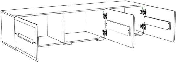 Тумба Наоми ТБ-17 дуб каньон / белый глянец