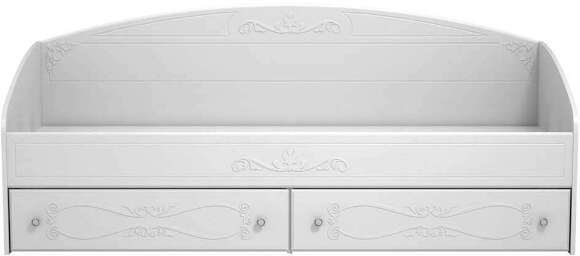 Кровать одинарная с ящиками Италия ИТ-11 белое дерево Кровать одинарная с ящиками Италия ИТ-11 белое дерево