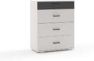 Сити 40-2 комод Белая Аляска / Черный Сити 40-2 комод Белая Аляска / Черный