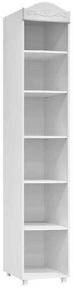 Шкаф-пенал 1дв. (гл.560) с зеркалом Италия ИТ-34 белое дерево Шкаф-пенал 1дв. (гл.560) с зеркалом Италия ИТ-34 белое дерево