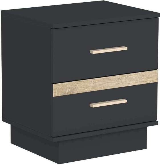 Тумба прикроватная Анона, антрацит