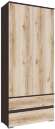 Шкаф 2-створчатый с ящиками ​Плейона (ТЭКС) Дуб делано
