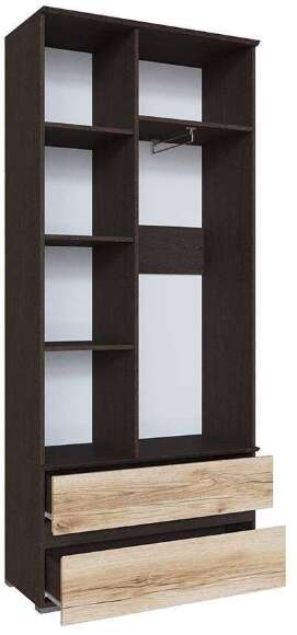 Шкаф 2-створчатый с ящиками ​Плейона (ТЭКС) Дуб делано