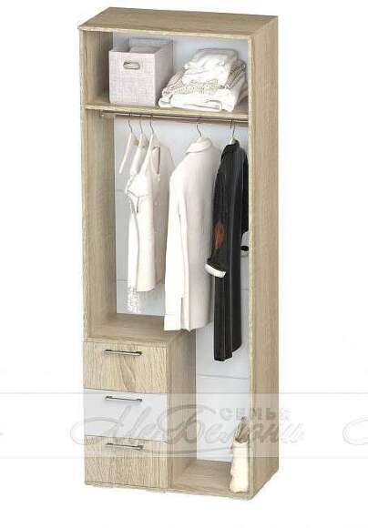 Шкаф двухстворчатый ШК-12 Белладжио Семья Мебелони (БТС)