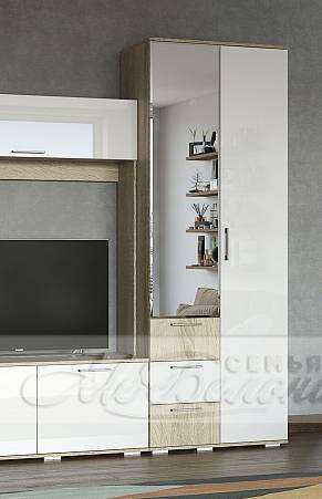 Шкаф двухстворчатый ШК-12 Белладжио Семья Мебелони (БТС)