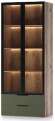 Харди двухдверный со стеклянными дверками Дуб Делано Темный / Зеленый Харди двухдверный со стеклянными дверками Дуб Делано Темный / Зеленый