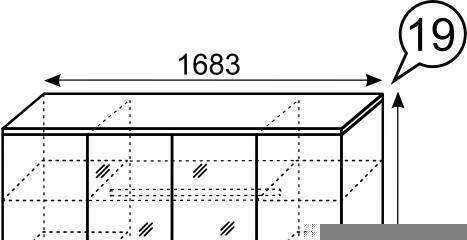Шкаф четырехдверный с ящиками 19 Sofia (Ижмебель)