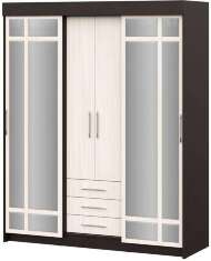 Шкаф-купе Фортуна (Интерьер Центр) 1700 Венге/Дуб белфорд