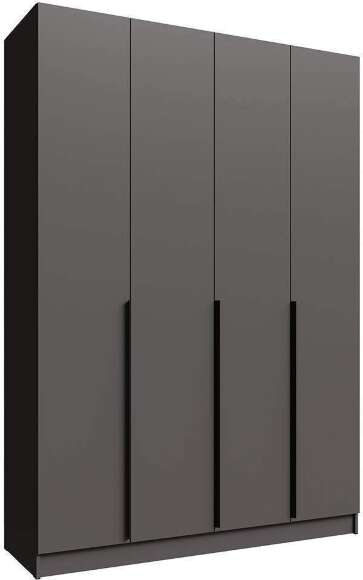 Распашной шкаф Мадрид 1,6, Графит серый Распашной шкаф Мадрид 1,6, Графит серый