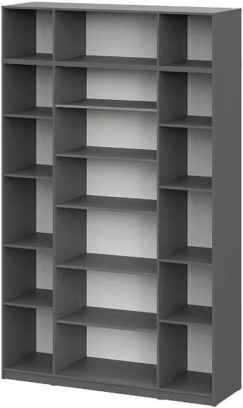 ШК 5 шкаф 1600 + антресоль + полки 2 комплекта / Графит