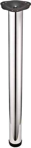 Ножка с боковым креплением h-820 мм и d-60 мм хром