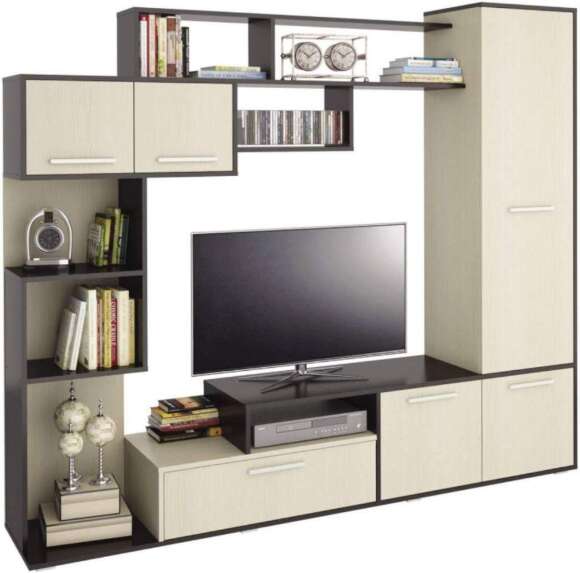 Стенка Диско дуб феррара / дуб кремона