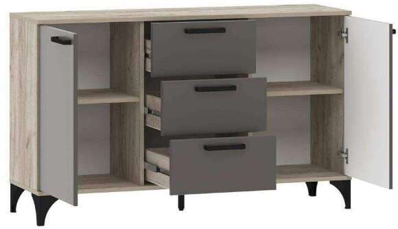 НМ 013.79 Марсель тумба Дуб Крафт серый/Софт графит НМ 013.79 Марсель тумба Дуб Крафт серый/Софт графит