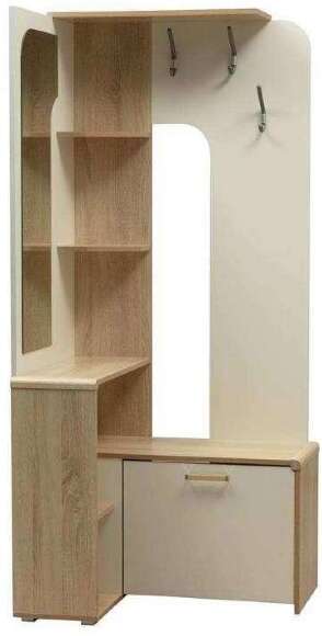 Прихожая Антре угловая Дуб сонома/Белый Прихожая Антре угловая Дуб сонома/Белый