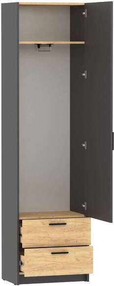 Прихожая Оттавия 1 Антрацит/Дуб золотой