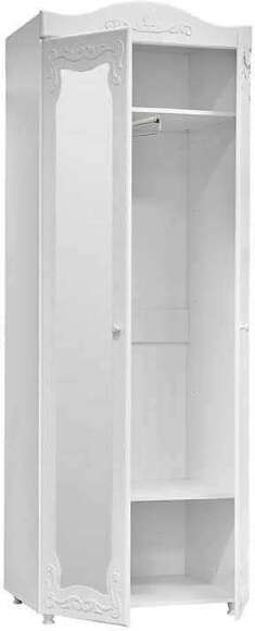 Шкаф 2-х дверный с зеркалами (гл.410) Италия ИТ-43 белое дерево Шкаф 2-х дверный с зеркалами (гл.410) Италия ИТ-43 белое дерево