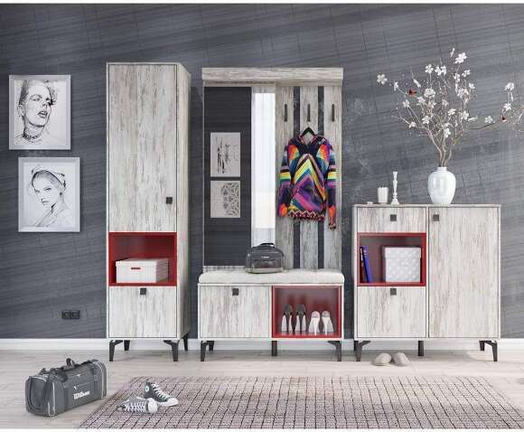 Куб Милан, красный глянцевый