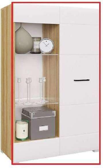 Фасад стеллажа Ненси, белый глянец