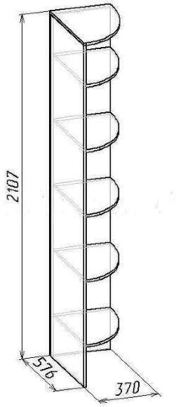 Приставка угловая Глазов-мебель Sherlock 14 (Орех шоколадный) Приставка угловая Глазов-мебель Sherlock 14 (Орех шоколадный)