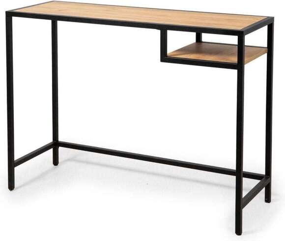 Стол для ноутбука Тюрен Дуб крафт золотой / Черный