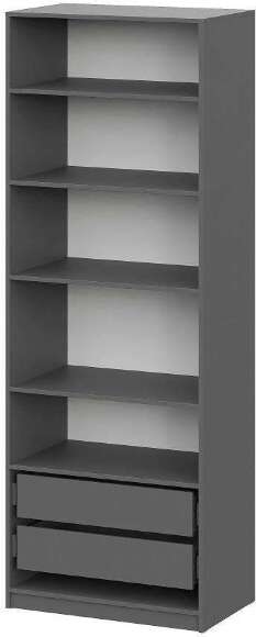 Шкаф распашной с наполнением ШК 5 (800), Графит Шкаф распашной с наполнением ШК 5 (800), Графит