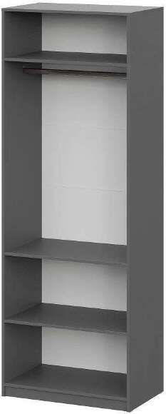 Шкаф распашной с наполнением ШК 5 (800), Графит Шкаф распашной с наполнением ШК 5 (800), Графит