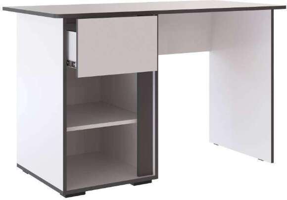 Стол письменный Асцелла, Белый, Графит серый