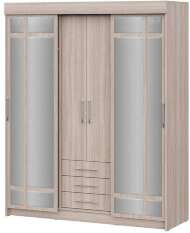 Шкаф-купе Фортуна (Интерьер Центр) 1700 Ясень Шимо светлый