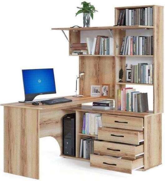 Компьютерный стол КСТ-14 Правый Дуб Делано