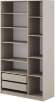 Шкаф распашной с наполнением (9 полок + 2 ящика) ШК 5 (1200), Меланж