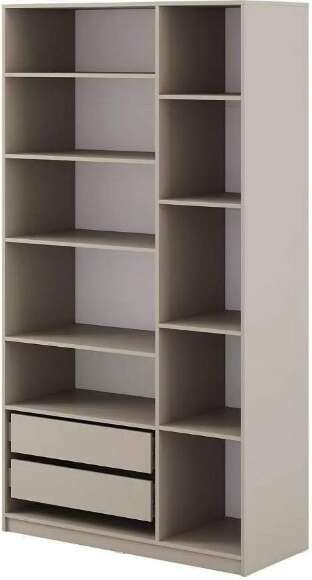 Шкаф распашной с наполнением (9 полок + 2 ящика) ШК 5 (1200), Меланж