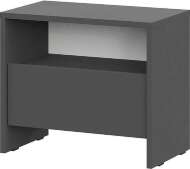 Камелия 1 тумба прикроватная (серия 2) / Графит Камелия 1 тумба прикроватная (серия 2) / Графит