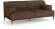 Диван 2-х местн. Бергамо велюр барни шоколад