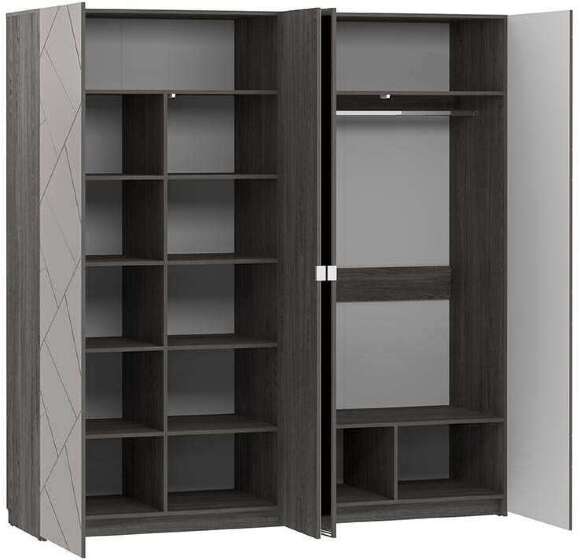 НМ 011.45 Шкаф комбинированный Summit / ясень анкор тёмный / графит софт