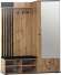 Шкаф для прихожей Либерти 51.22 (опора h20) Дуб вотан/Черный